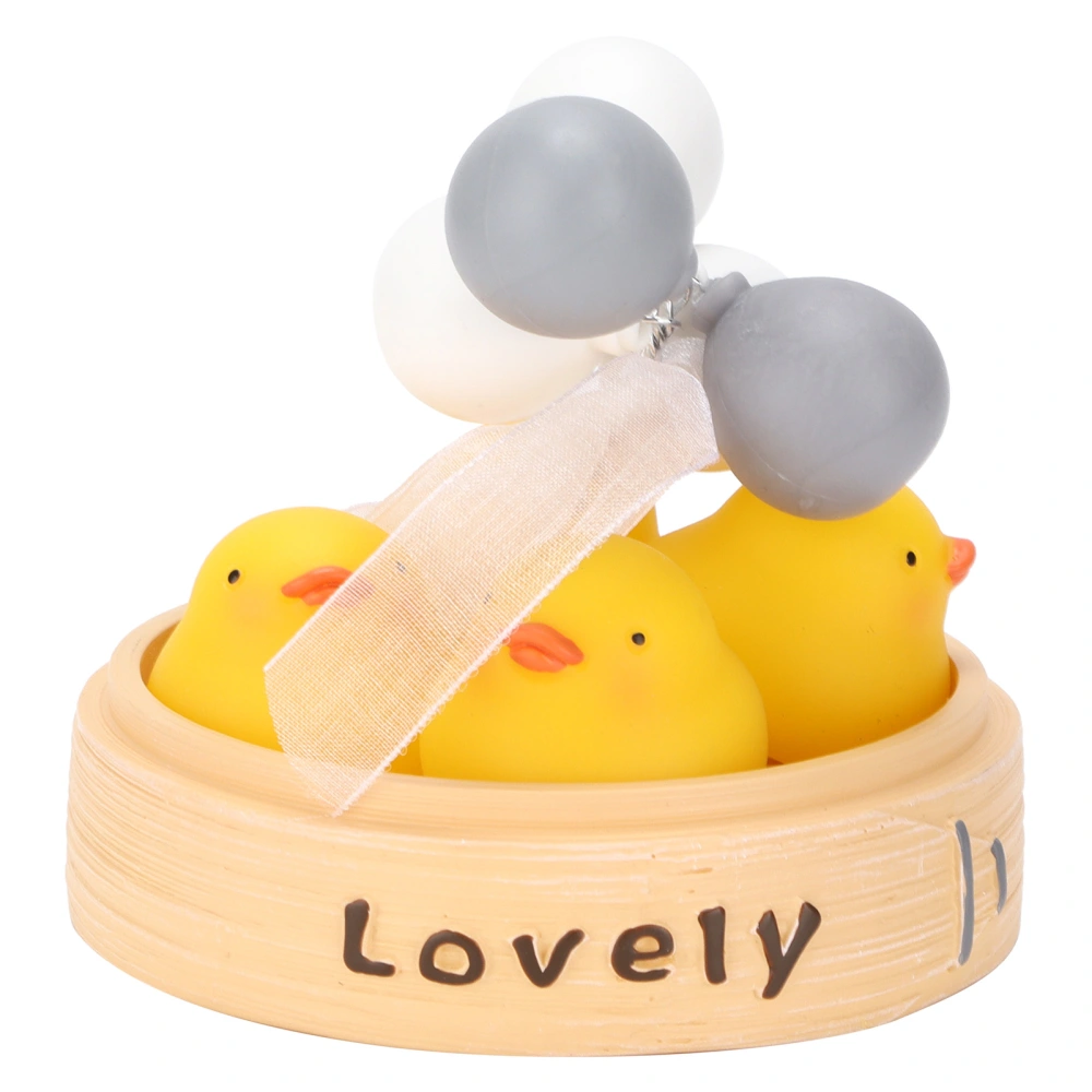 Car Dashboard Decorations Vinyl Cute Small Objects Interior Ornament for Home DecorYellow Duckling