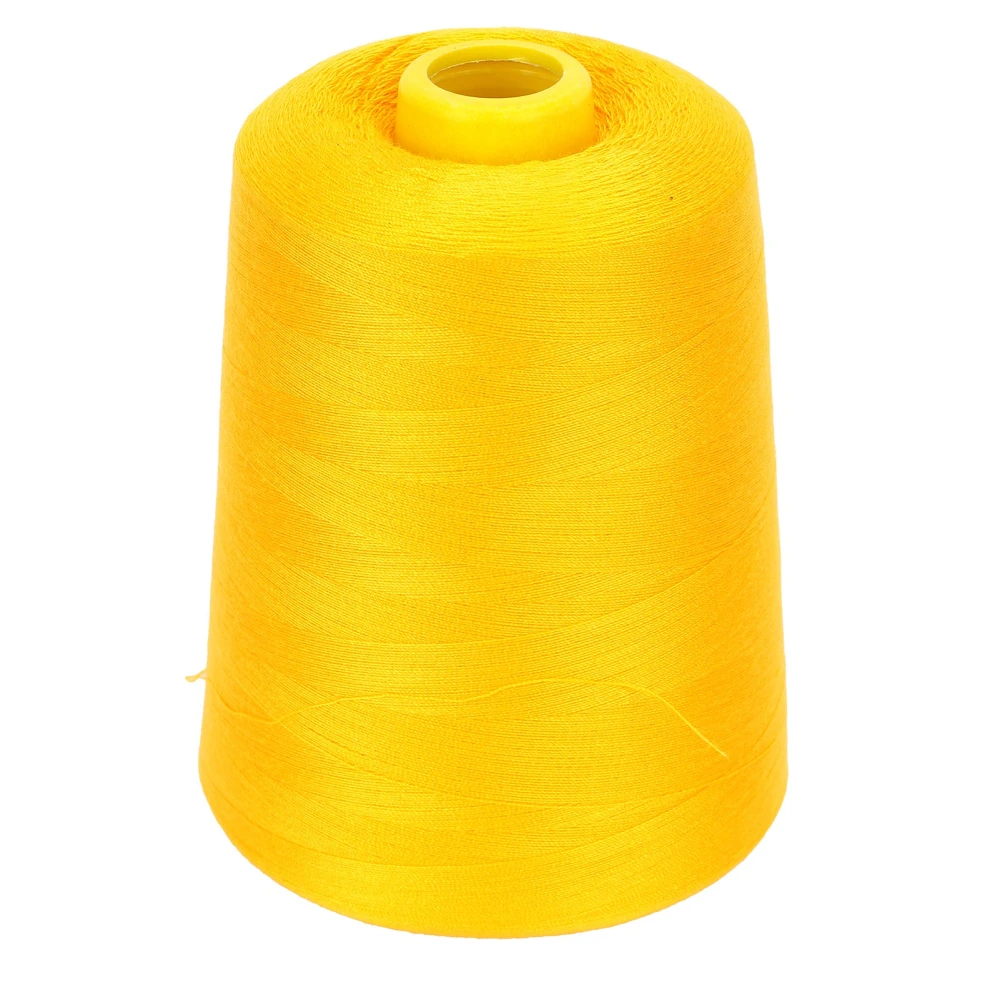 Sewing Thread 8000 Yards Multiple Coloured Polyester Yarns for DIY Embroidery Machine Project385 Yellow