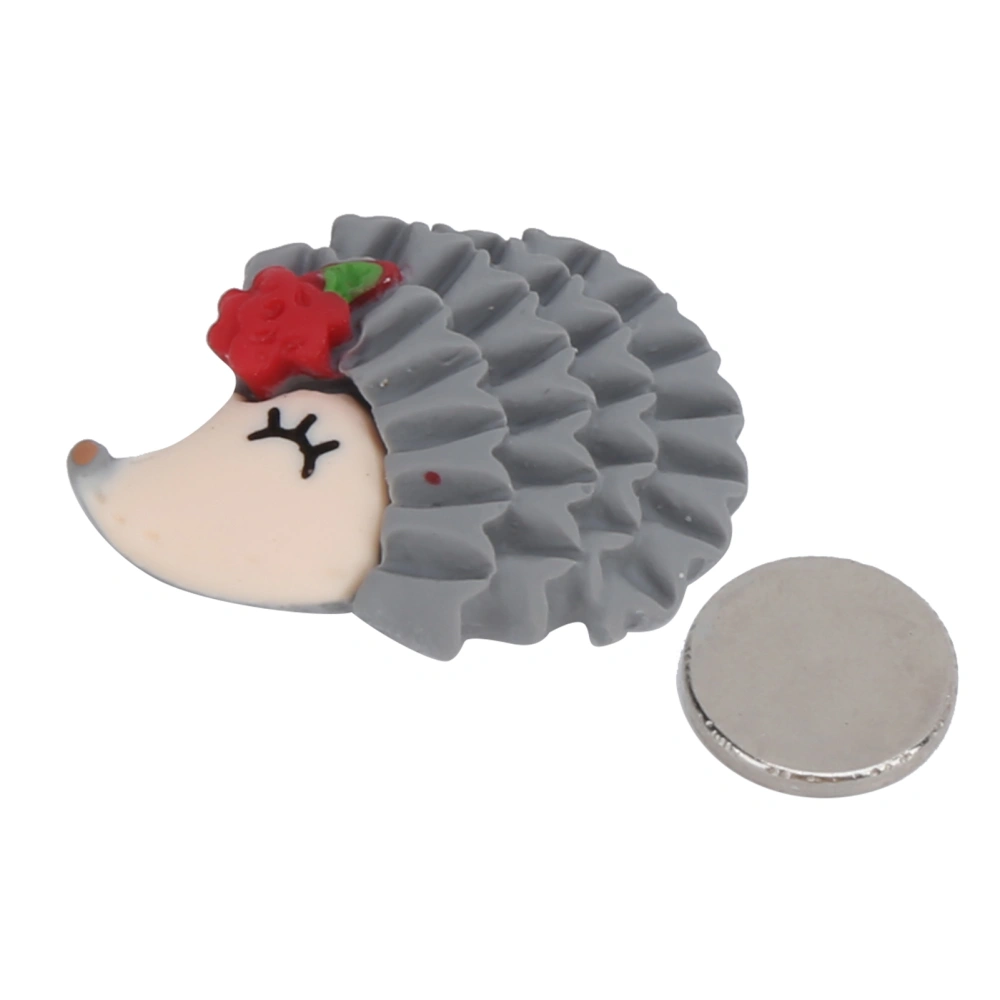 Hedgehog Magnet Fixator Cute Pattern Rhinestone Painting Accessories for Adult Kids CraftsGray