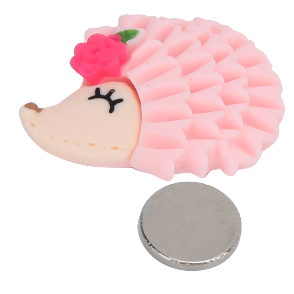 Hedgehog Magnet Fixator Cute Pattern Rhinestone Painting Accessories for Adult Kids CraftsPink