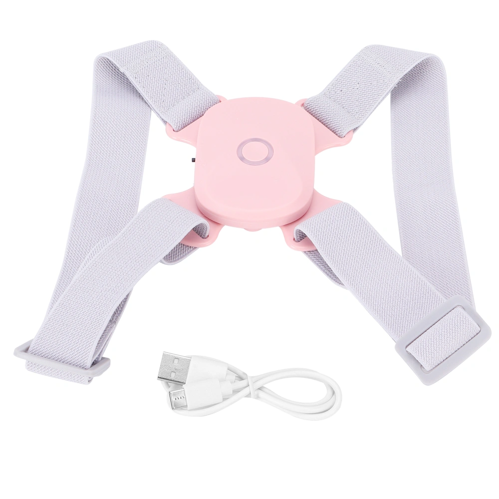 MPRINCE Back Brace Posture Corrector Children Light Pink Body Trainer with Smart Sensor for Boy Girl