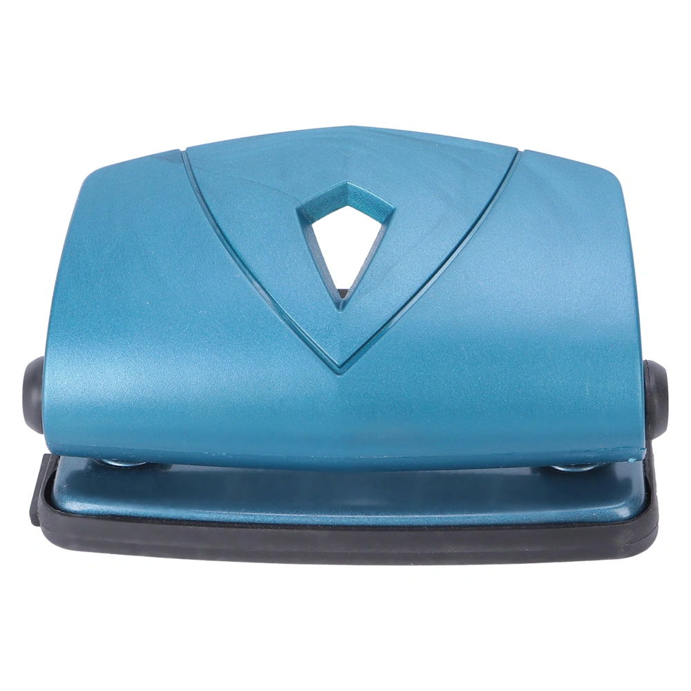 Hole Punch Small Plastic Adjustable Positioning Punching Machine for Stationery BindingBlue