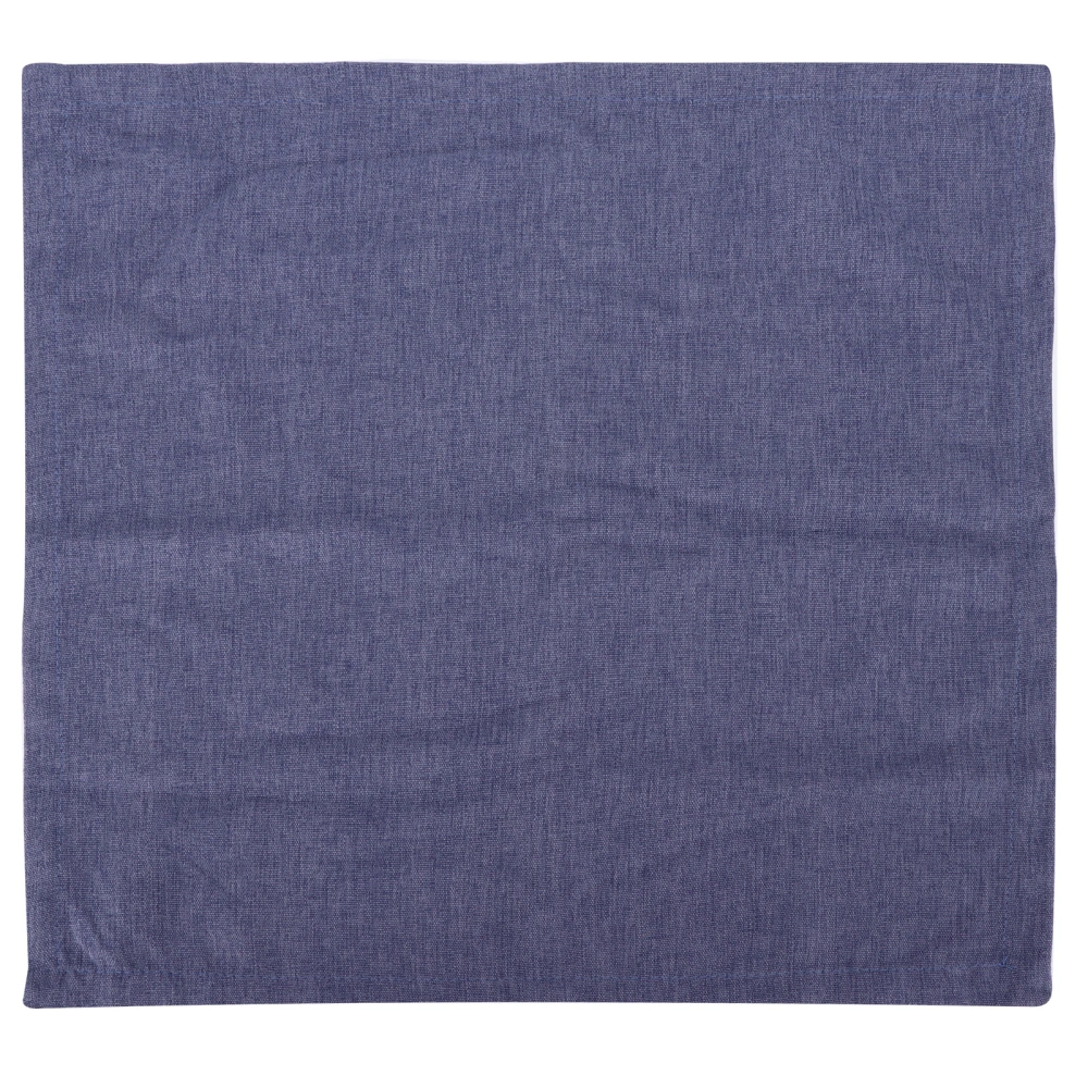 Cotton Tablecloth Machine Washable Low Temperature Ironing Table Cloths for Desktop DecorationDark Blue