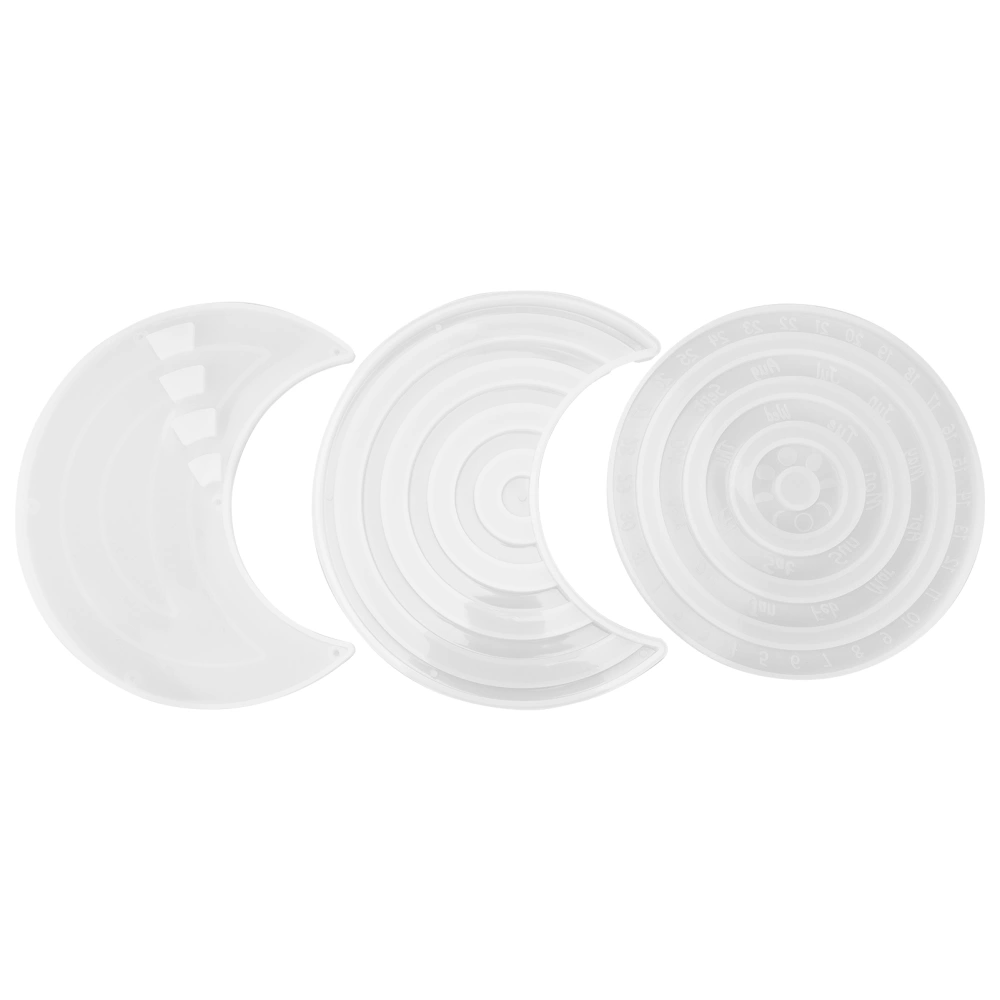 Silicone Mold HandMade White Calendar Hanging Plate Epoxy Resin Molds for DIY Table House Decoration