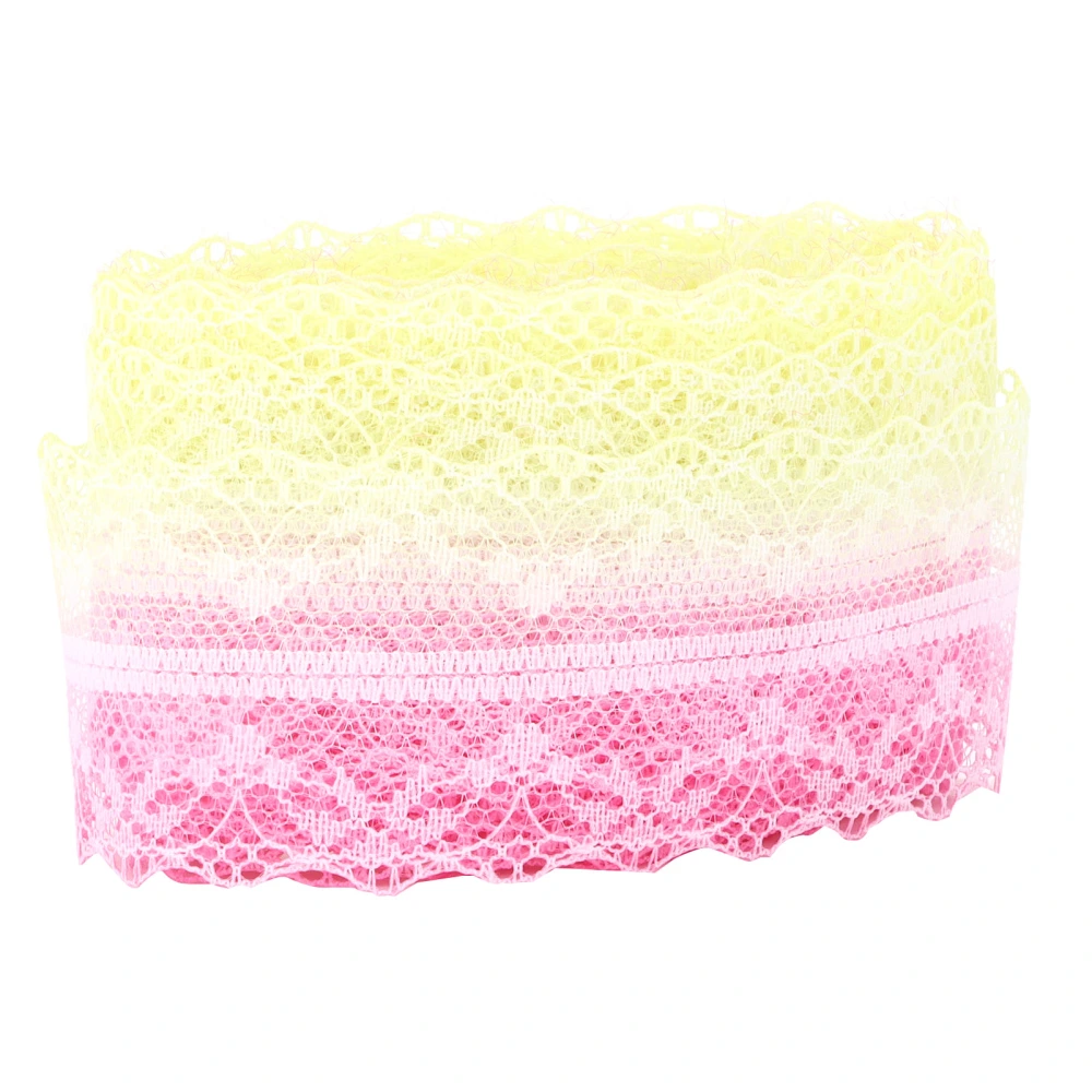 Lace Fabric 10 Yards 38mm/1.4in Wide Gradient Color Ribbon for Headbands Garment Gift Wrapping