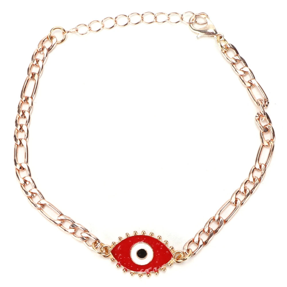 Evil Eye Bracelet Wide Applicability Lucky Three Colors Available Ladies Jewelry for Decoration GiftGiving(Red )