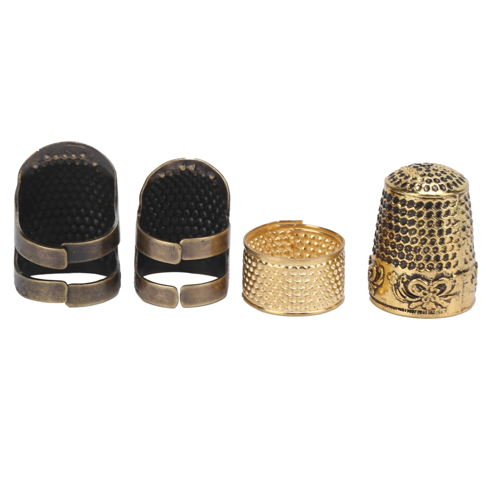 Thimble NonSlip Adjustable Brass Finger Protector with Multiple Models for Daily Sewing