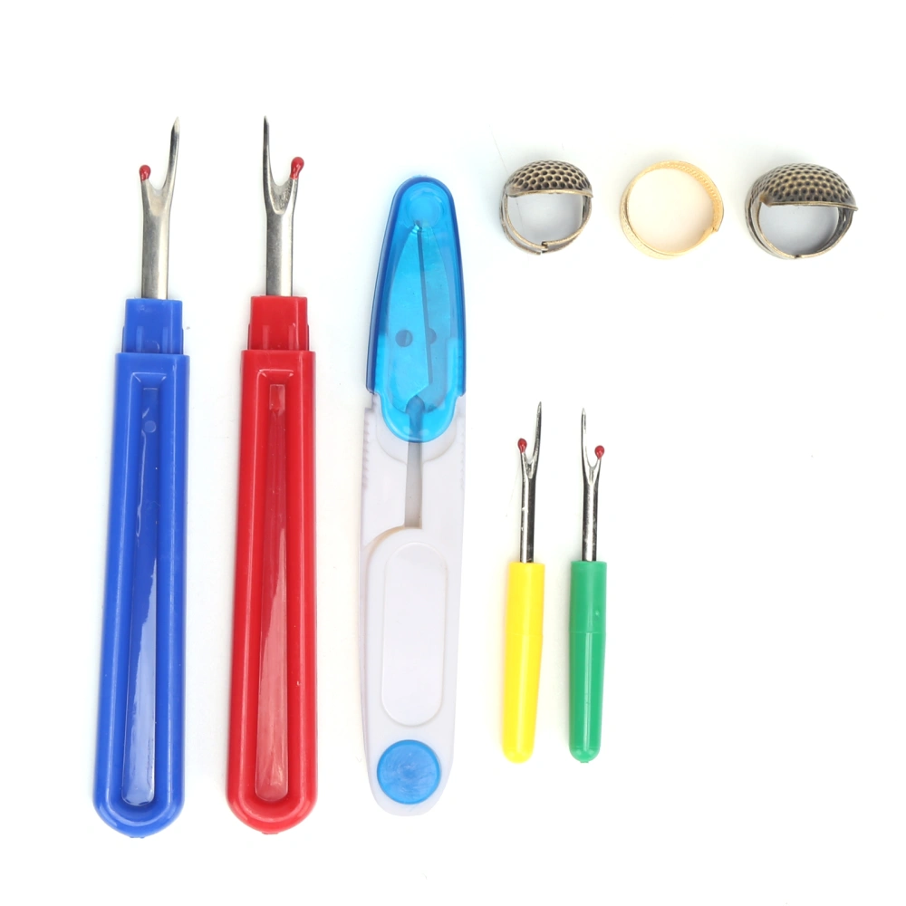 Sewing Tools Kit Finger Protector Scissor Thread Cutter Set for DIY Embroidery Knitting Quilting Craft