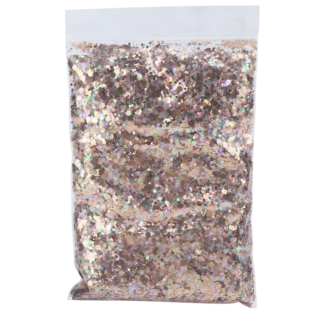 Nail Glitter PET Dream Bronze Color Hexagonal Resin Sequin for Make Up Nail Art MHB‑22400