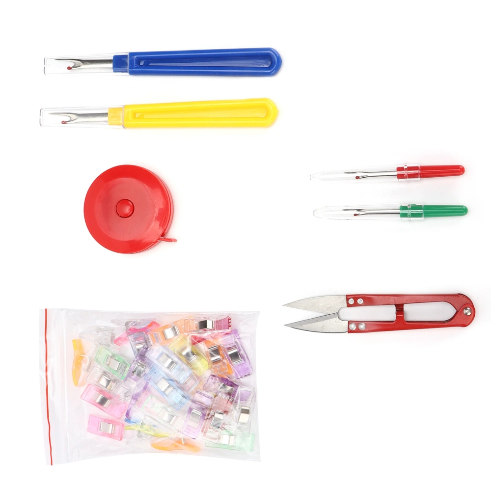 Seam Ripper Kit Colorful Durable Stainless Handy Handles Thread Remover for Sewing Embroidery Quilting