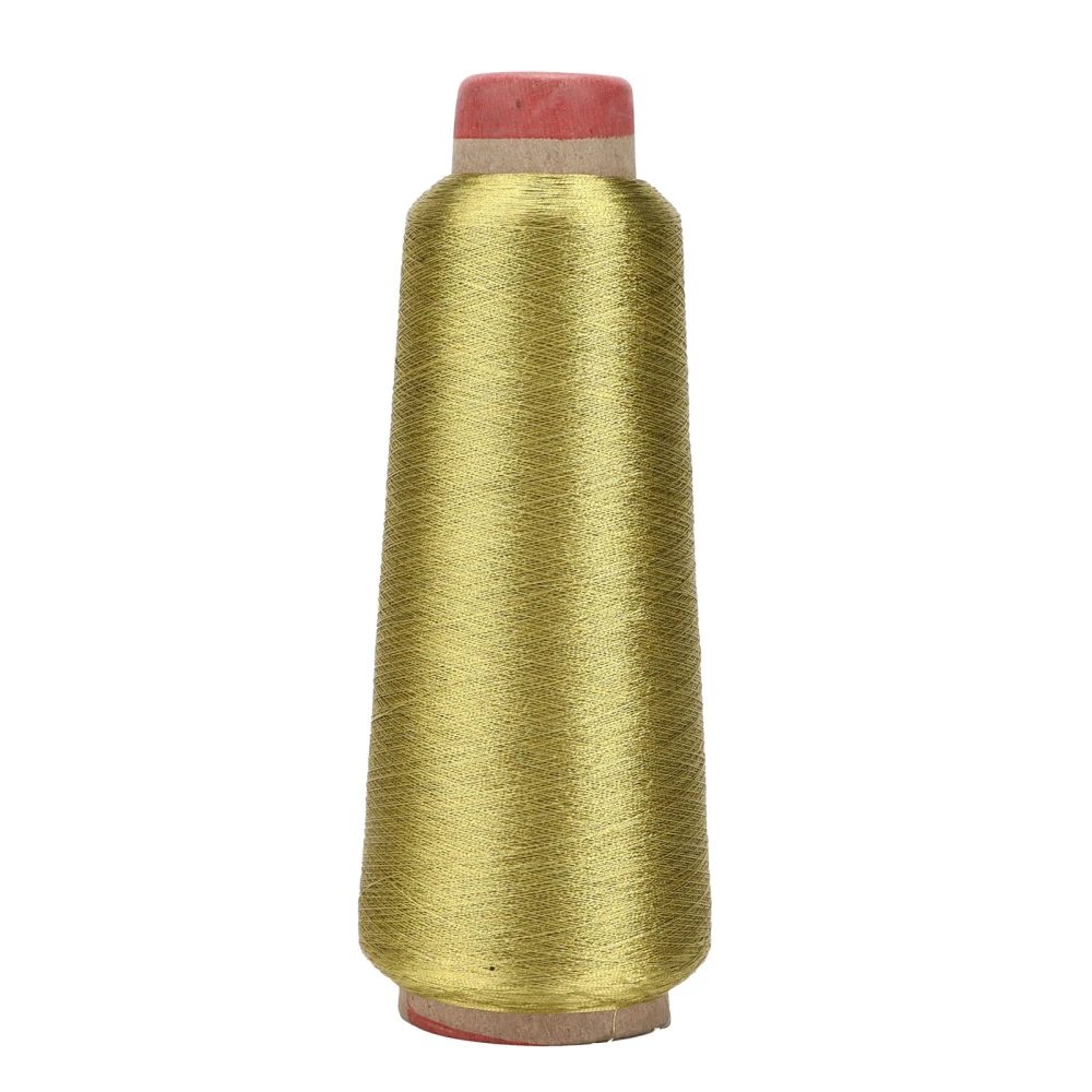 Sewing Thread HardWearing Household Polyester Yarns for DIY Embroidery Machine Project(Gold )