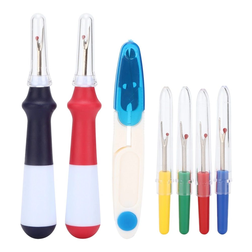 Seam Ripper Kit Colorful Durable Stainless Ergonomic Handy Handles Thread Remover for Sewing Embroidery Quilting