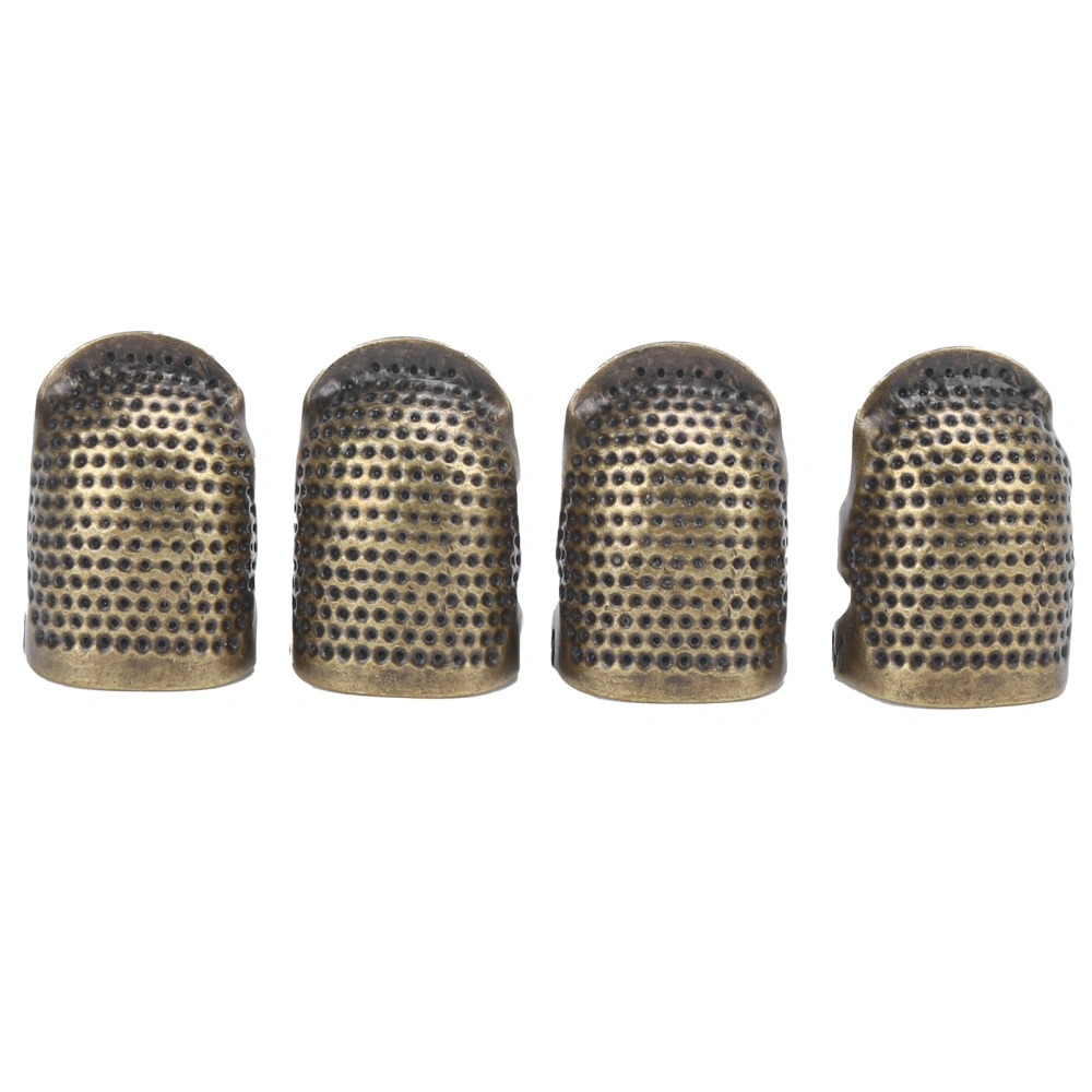 Sewing Thimble Copper Reusable Durable Metal Finger Protectors for Sewing Retro Hand Working016