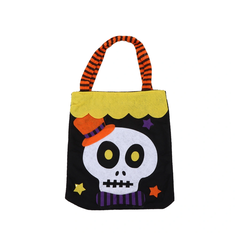 Halloween Tote Bag Reusable Handbag with Handles for Thanksgiving Party Daily SuppliesSkeleton