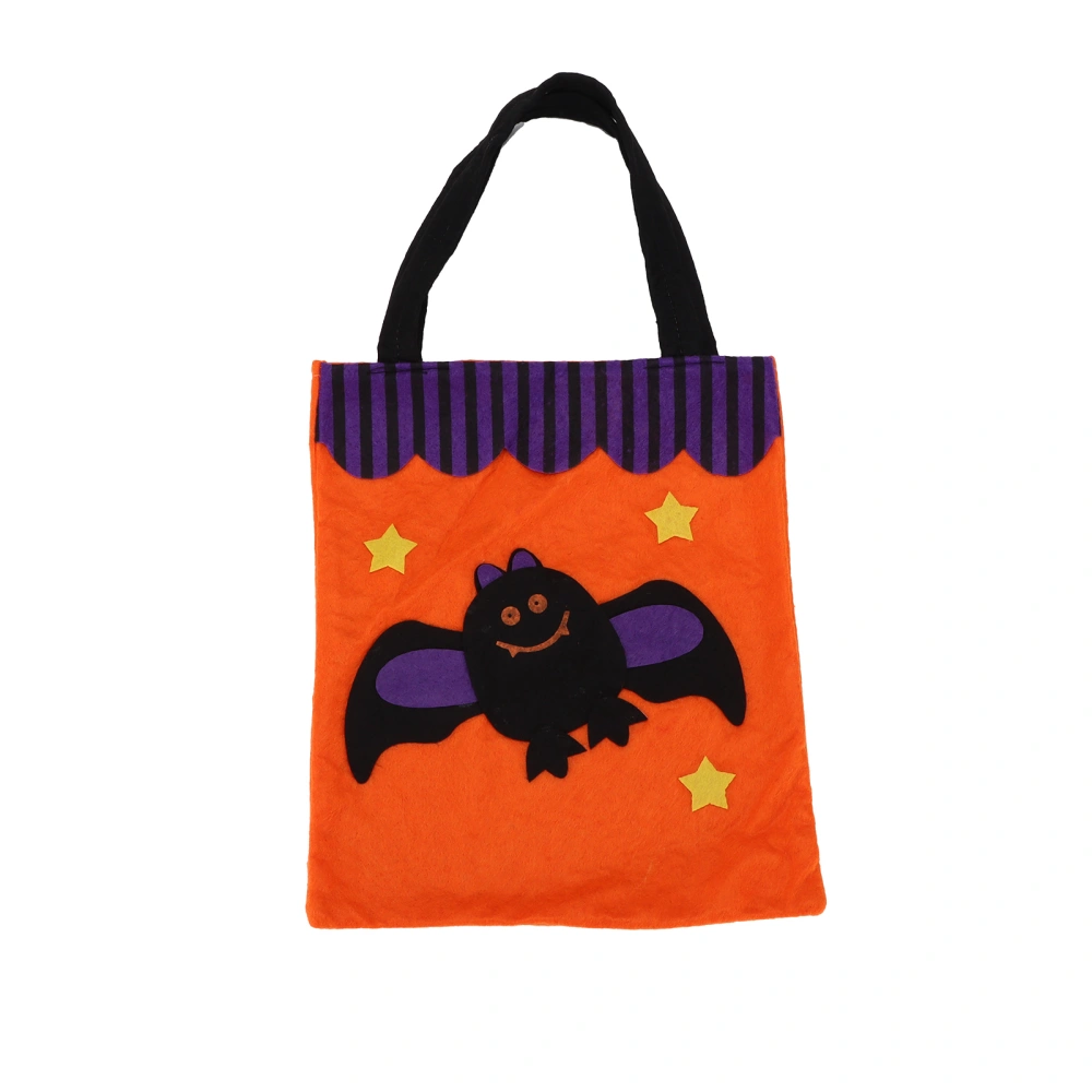 Halloween Tote Bag Reusable Handbag with Handles for Thanksgiving Party Daily SuppliesBat