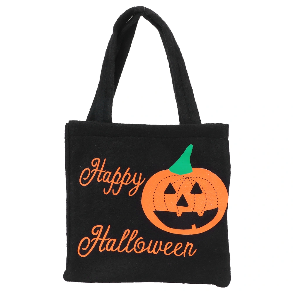 Halloween Candy Bag Decoration Spider Pumpkin Trick Or Treat Home Party Handbag Ornament PropOrange Pumpkin