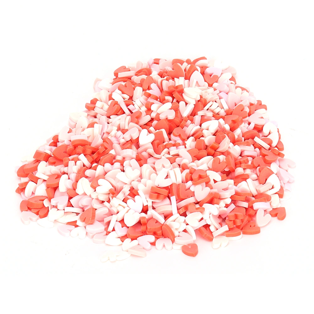 30g/Bag Heart Shaped Clay Slice Colorful Art Crafts for HandMade Nail Decorations