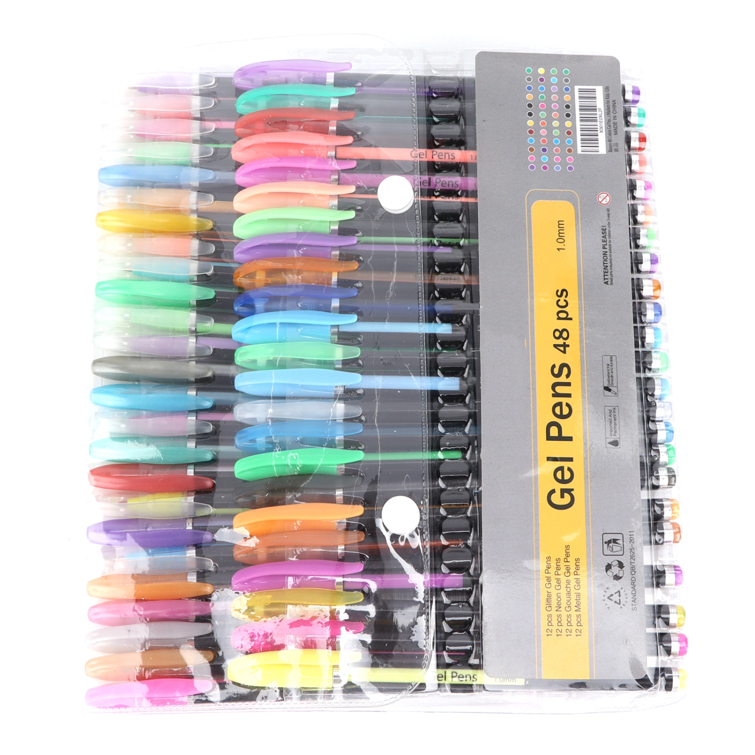 48Pcs Coloring Pen Pastel Fluorescent Metal Painting Highlighter for School Drawing Sketching Design Signing Writing