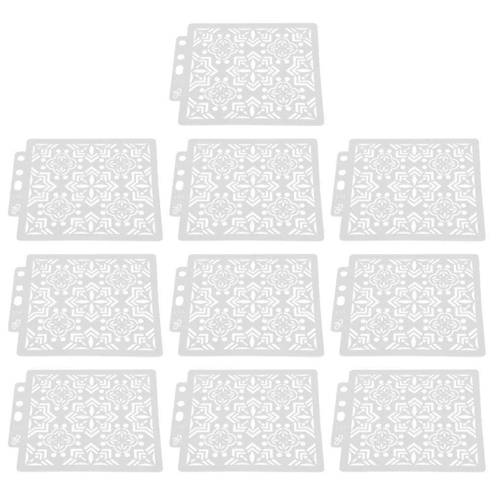 10Pcs Mandala Template Painting Drawing Stencils Reusable DIY Making Mold Art Supplies