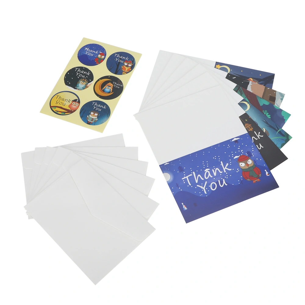 Multi‑Styling Paper Gift Cartoon Thanksgiving Blank Greeting Card with Envelope and Sticker