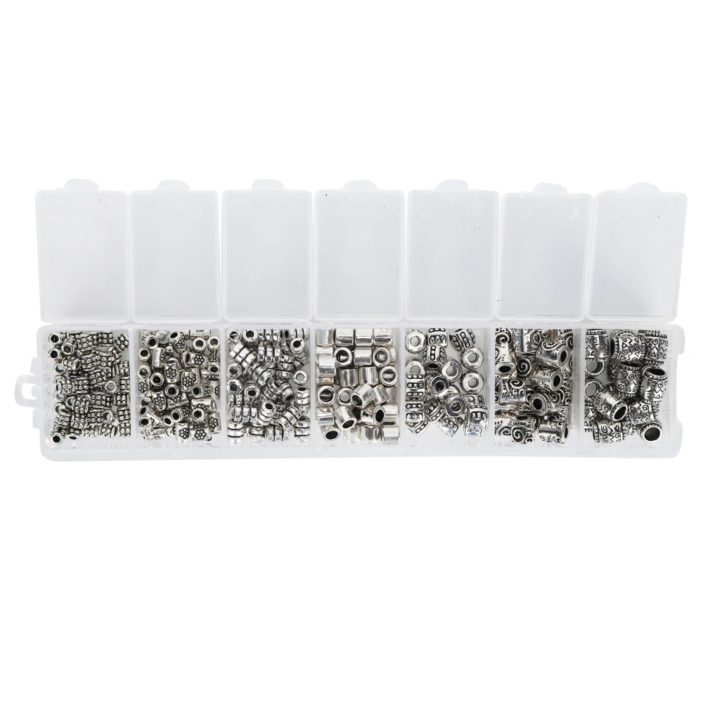 260Pcs Spacer Bead Metal Accessory Kit Set Pack for DIY Craft Bracelet Jewelry Making