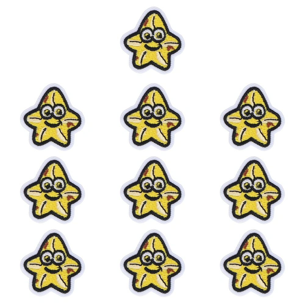 Cloth Stickers Cute and Vivid Starfish Octopus Patches for Clothes Scarves Shoes Hats and AccessoriesStarfish