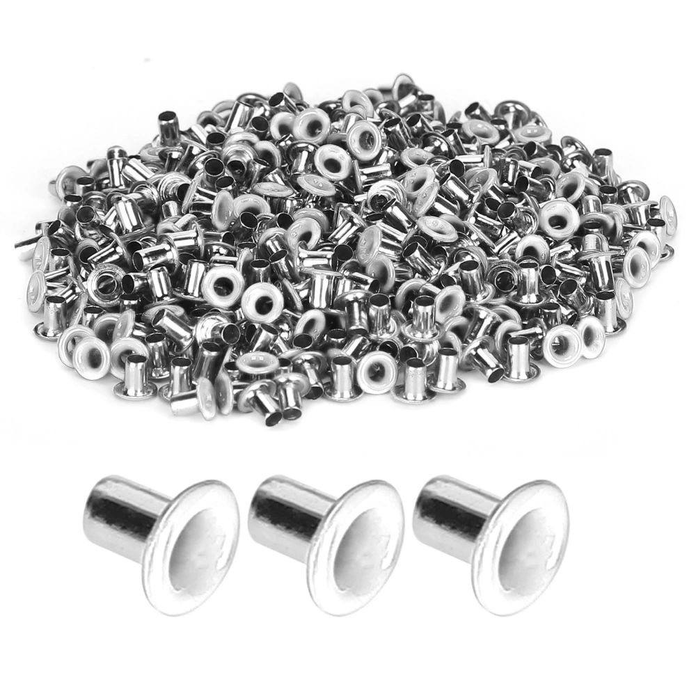 500Pcs Brass Eyelets 2mm Inner Hole Colorful Grommets Kit for Clothing Shoes Bag DIY CraftsWhite