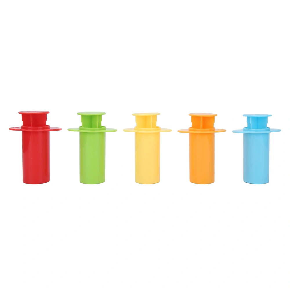 5Pcs Clay Squeezer DIY Colored Extruder Plastic Pottery Tools for Children Playing Argil