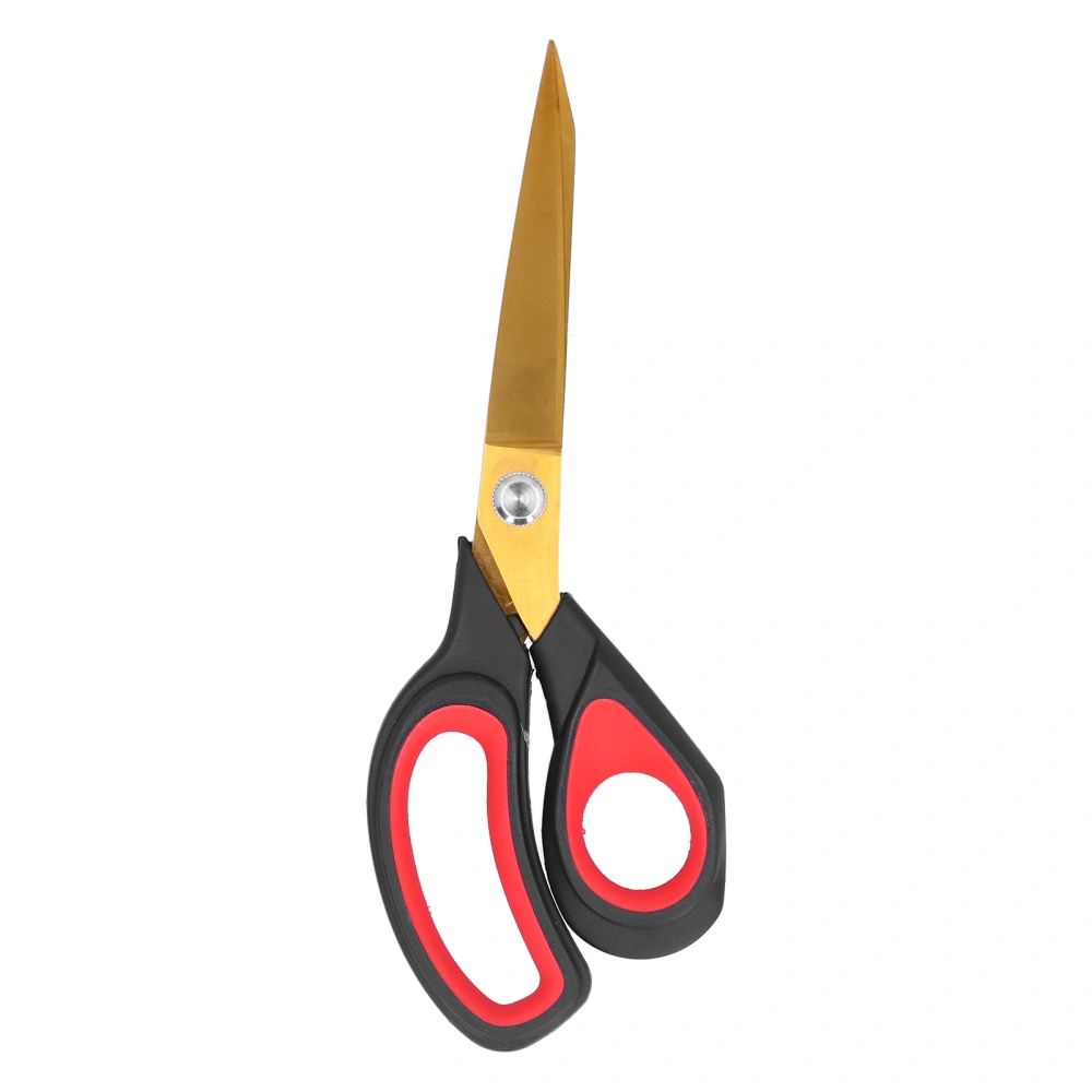 Professional Sewing Scissors Dressmaking Tailor Scissors Sharp Fabric Sewing Shears ScissorGold Head Black Red Handle