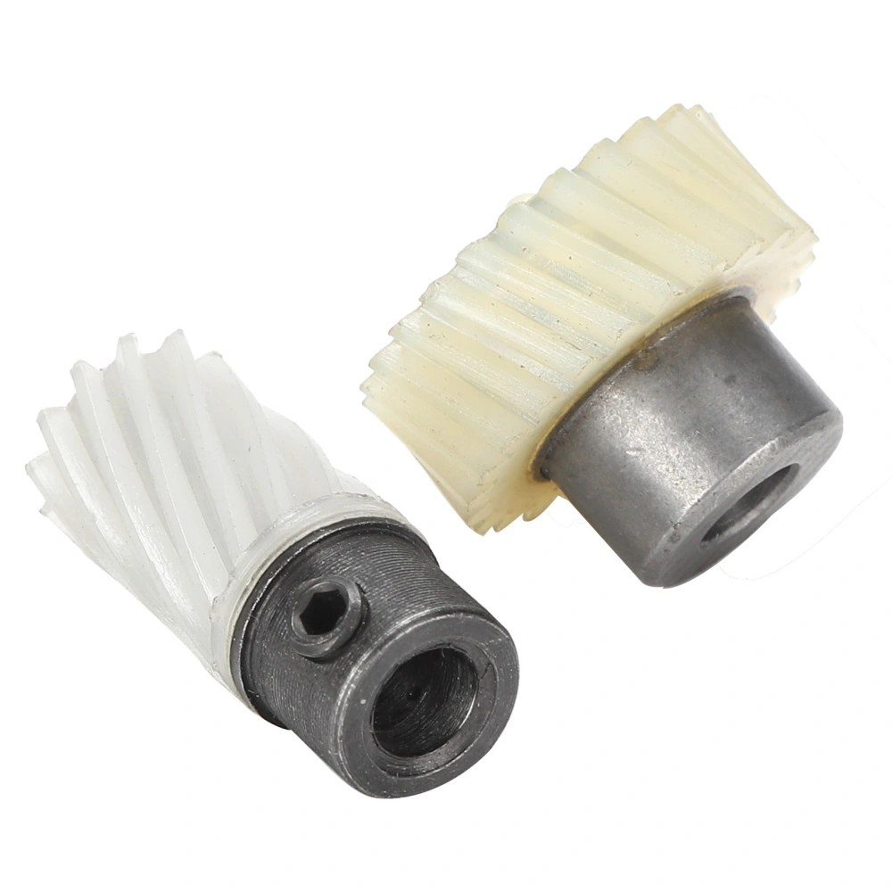 2Pcs Hook Drive Gear Set Plastic Iron Shaft Household Multifunctional Electric Sewing Machine Parts