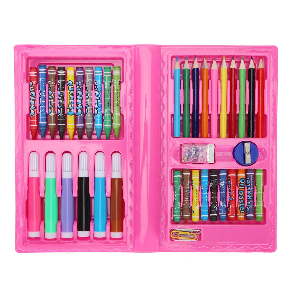 Children Marker Crayon Oil Pastel Kid Colored Pencil Eraser Pencil Sharpener Drawing Kit