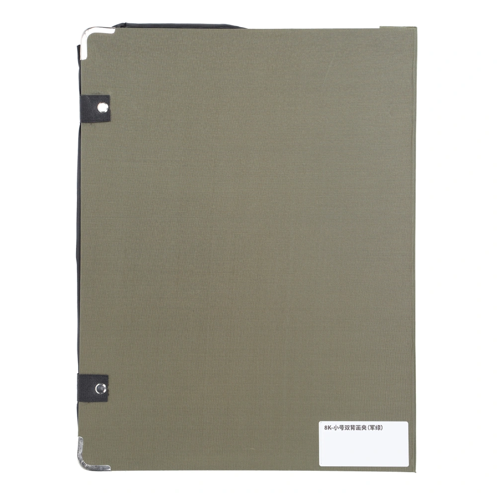 Clipboard Plastic Hardboard with Clip for Students Artist Beginner Painting Drawing Sketching8K‑S Double Back (Army Green)