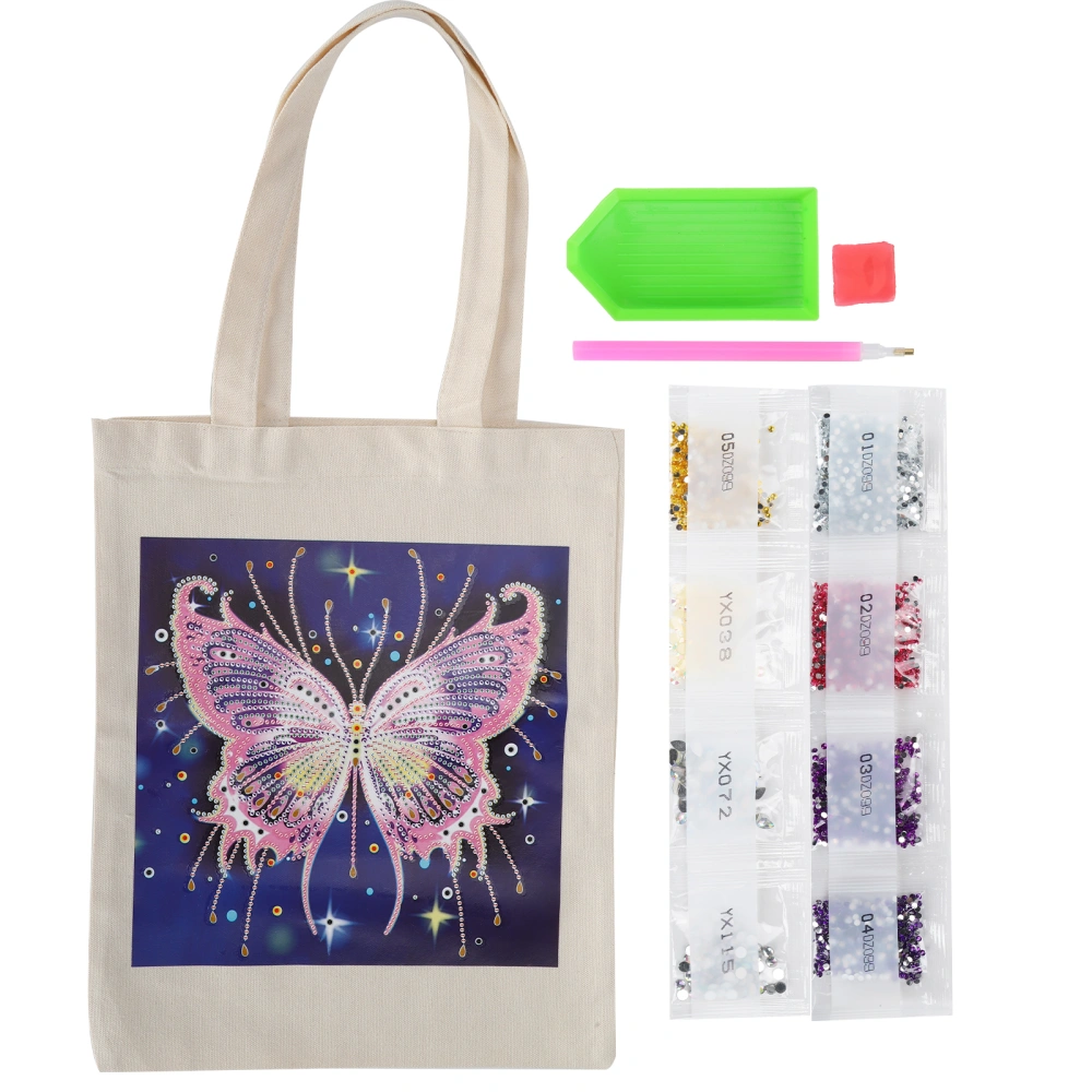 Diamond Painting Bag Kit Canvas Bag Resin Rhinestones HandMade Reusable Art Handbag(BB012 )