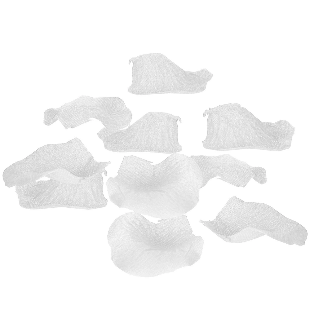 8Bag 120Pcs/Bag Artificial Petals NonWoven Fake Petals Family Wedding Party Decorations(White )