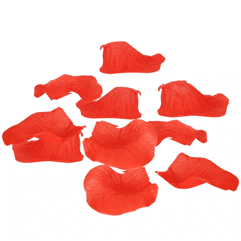 8Bag 120Pcs/Bag Artificial Petals NonWoven Fake Petals Family Wedding Party Decorations(Red )