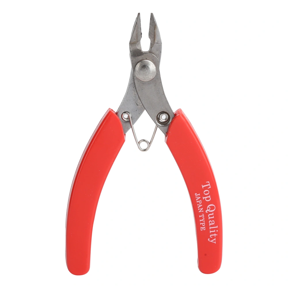 Flush Cutter Wire Side Cable Stainless Steel Cutting Nippers DIY Jewelry Processing Red Handle