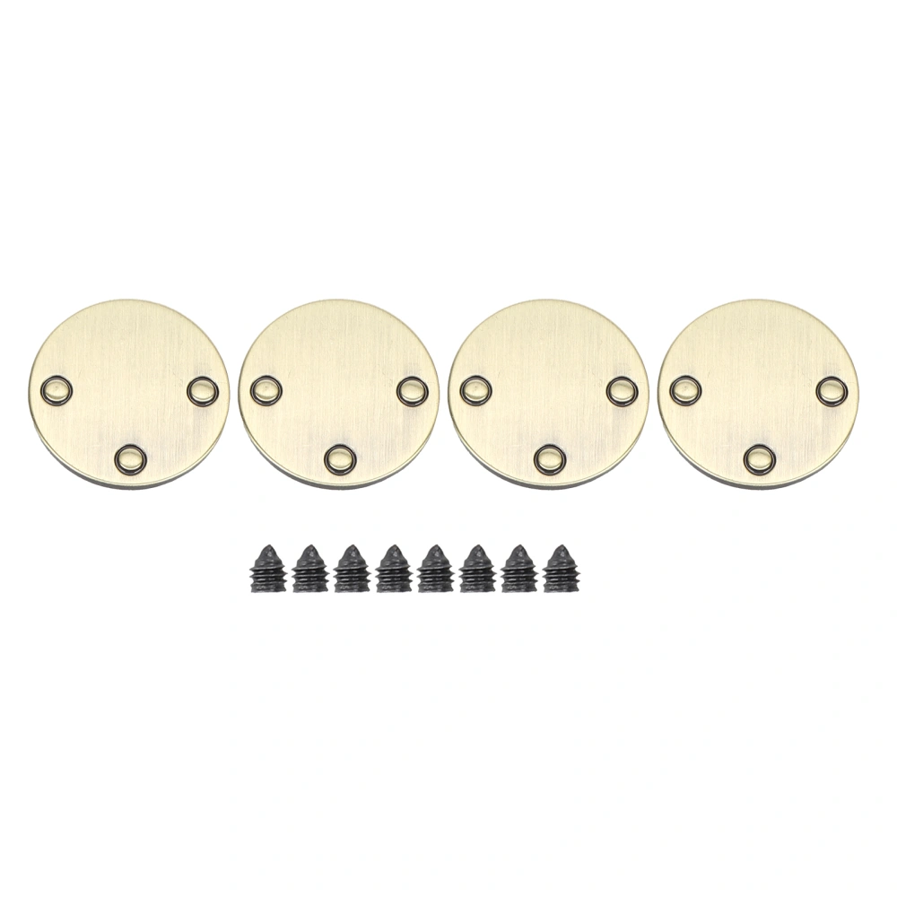 4 Sets Metal Round Buttons DIY Luggage Jeans Bag Leather Goods Decoration AccessoriesBronze B01‑51‑52053