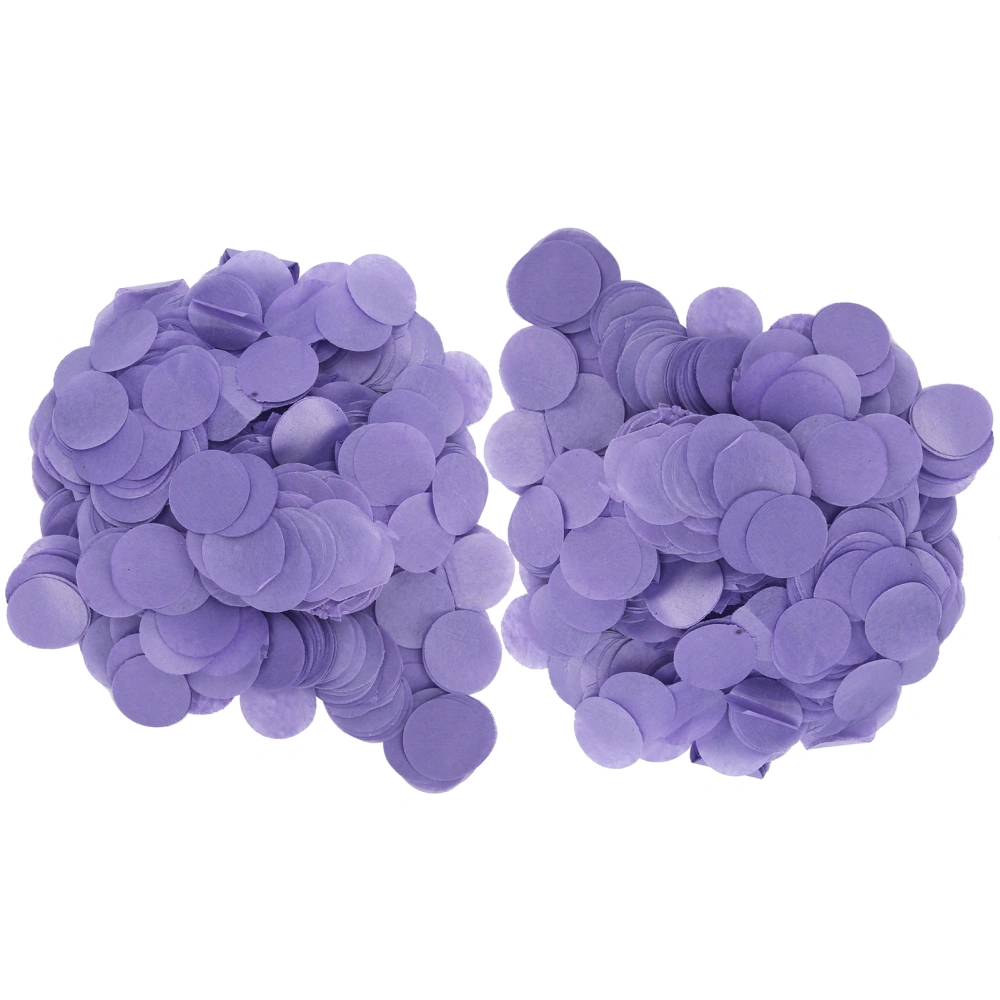 2Bag Round Paper Confetti 2.5cm Birthday Party Festival Wedding Decoration SuppliesPurple