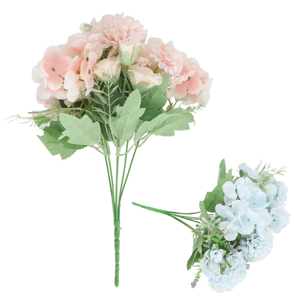 Artificial Flower Bouquet Home Office Hotel Banquet Decoration Gift Craft OrnamentLight Pink