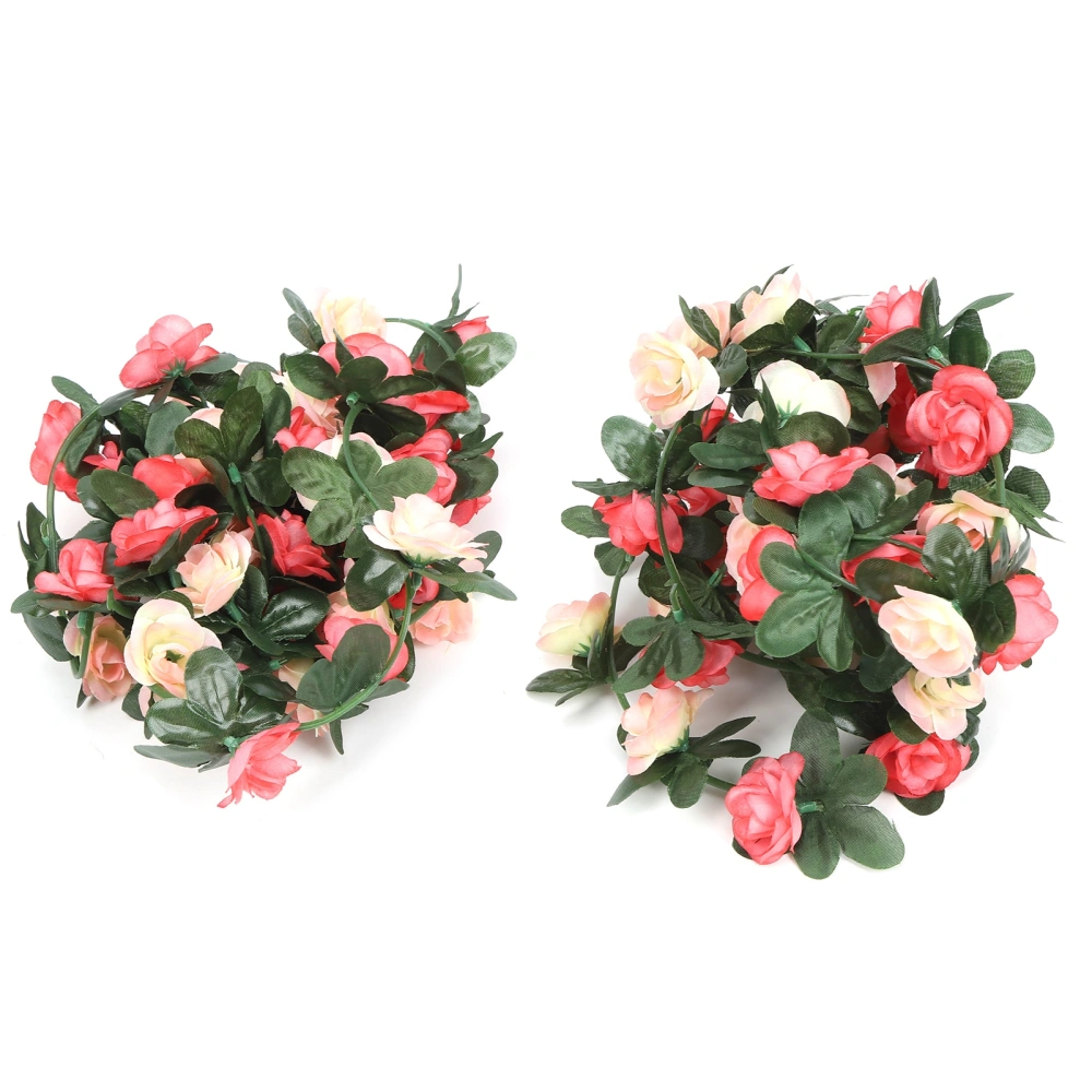 4Pcs Artificial Rose Vine DIY Decoration for Home Party Wedding Festivals Garland