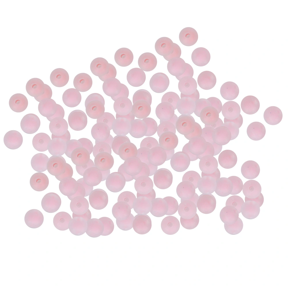 Frosted Beads Resin DIY Hand‑Made Jewelry Making Supplies Bracelet Material Accessories 8mmPink