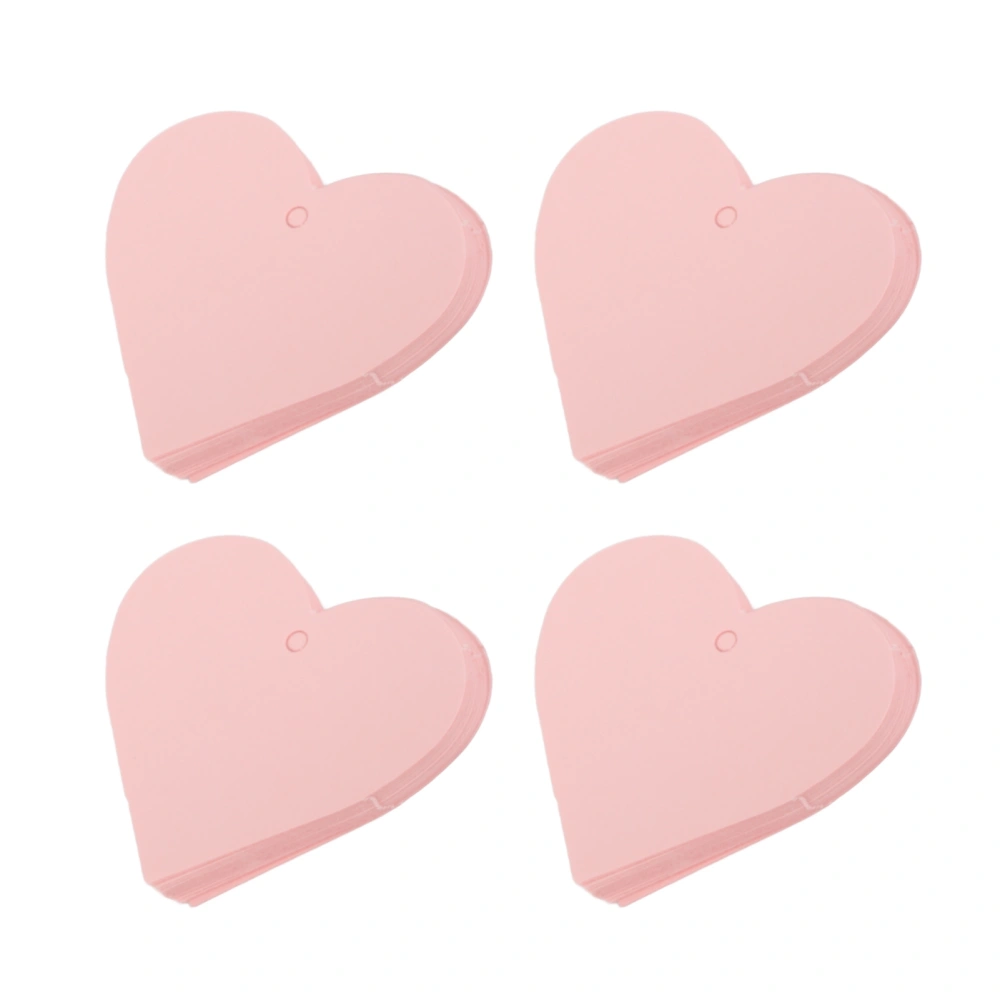 4 Bag Heart Shaped Tag Paper Gift Label Birthday Party Wedding Craft Supplies Pink