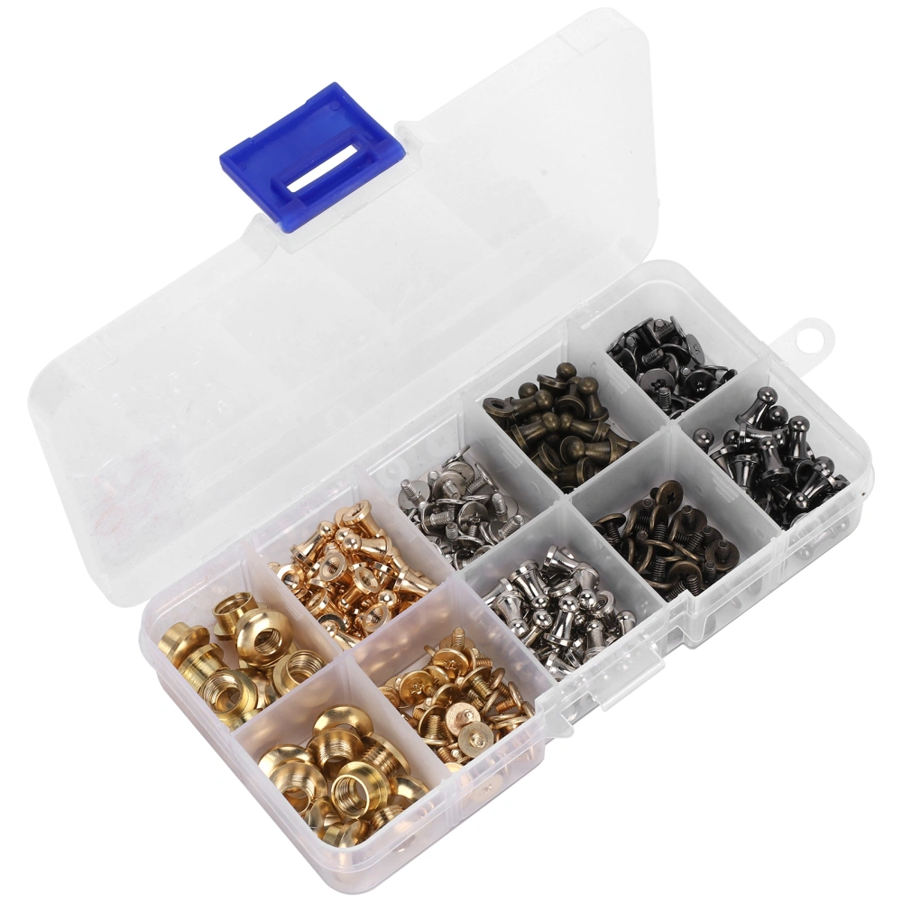 Pacifier Nail Rivets Screws Set DIY Leather Craft Clothes Shoes Bags Belts Decoration