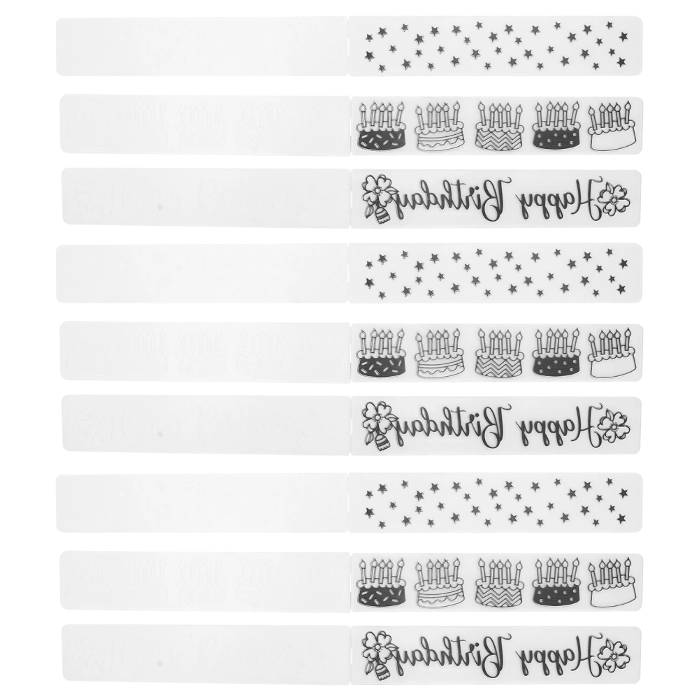 9Pcs Plastic Embossing Folders DIY Card Making Scrapbooking Embossed Template Paper Craft Tools