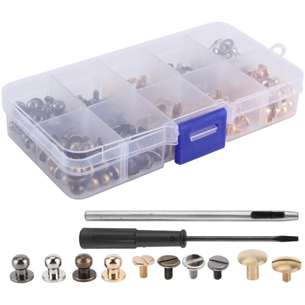 Pacifier Nail Slot Screws Set for Luggage Purse Locking Hardware Accessories KQ‑402