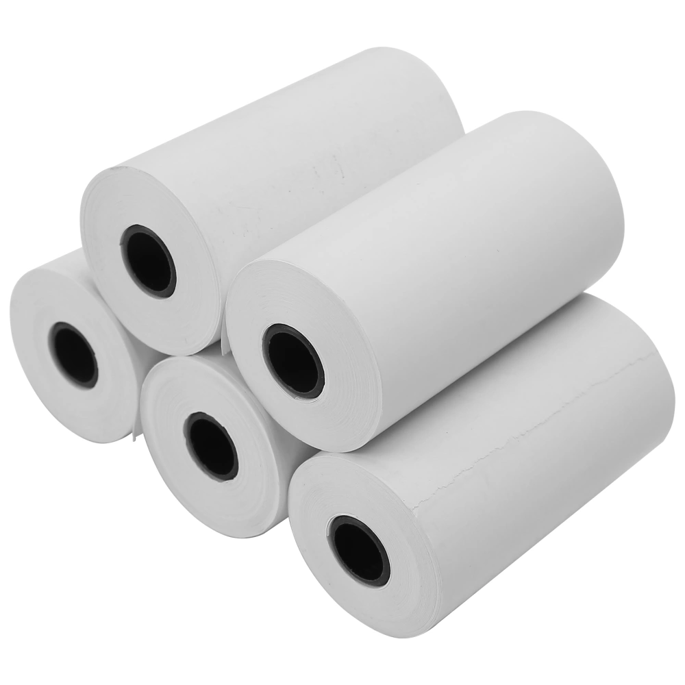 5 Rolls Thermal Receipt Paper Roll Thermal Paper for Office Machine Small Printer