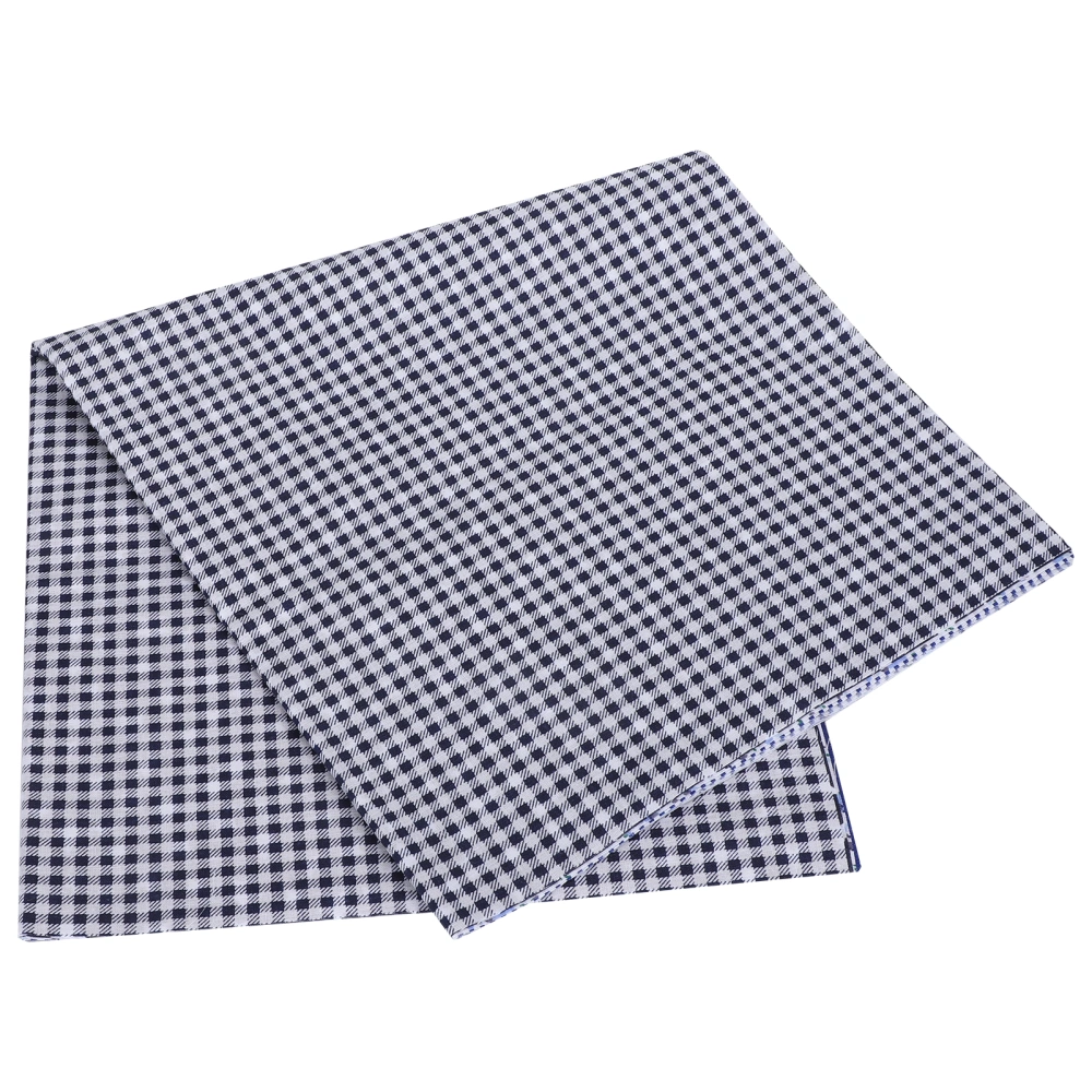 2 Set Cotton Fabric Plain Weave Printing Cloth DIY Sewing Quilting PatchWork 5 Colors 50x50cm(Dark Blue )