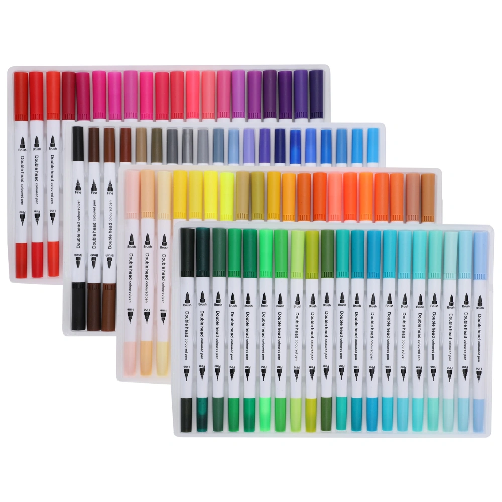 Painting Watercolor Markers Assorted Colors Soft FineLiner Tip Dual Brush Art Supplies(STBG80 Color )