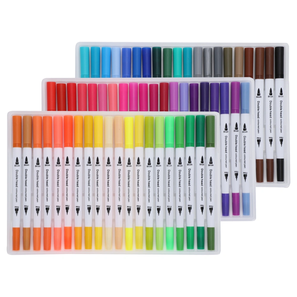 Painting Watercolor Markers Assorted Colors Soft FineLiner Tip Dual Brush Art Supplies(STBG-60 Color )