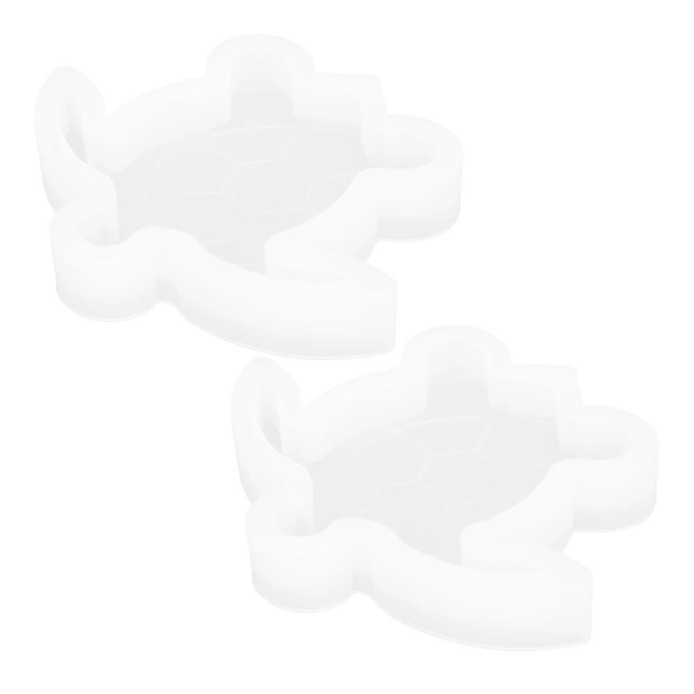 2Pcs Tortoise Mould Silicone Marine DIY Jewelry Accessories Storage Desktop Decoration